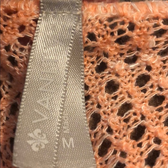 Vanity Sleeveless Knit Cardigan Open Front 246 - Picture 2 of 2